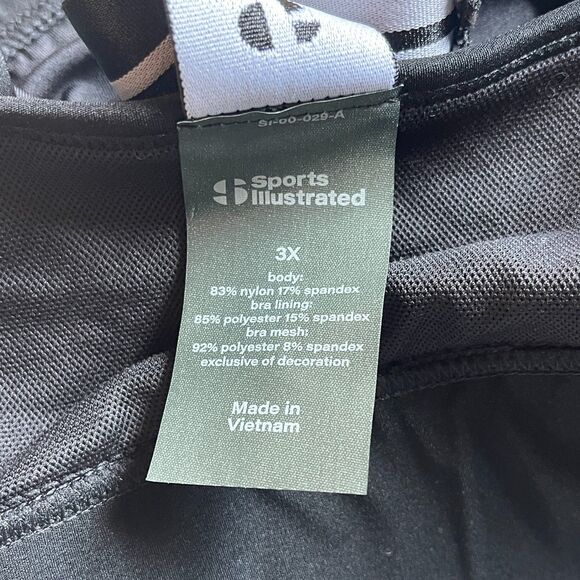 NWT Sports Illustrated T-Back Sports Bra – Black – Plus Size 3X – Medium Support - Picture 9 of 9